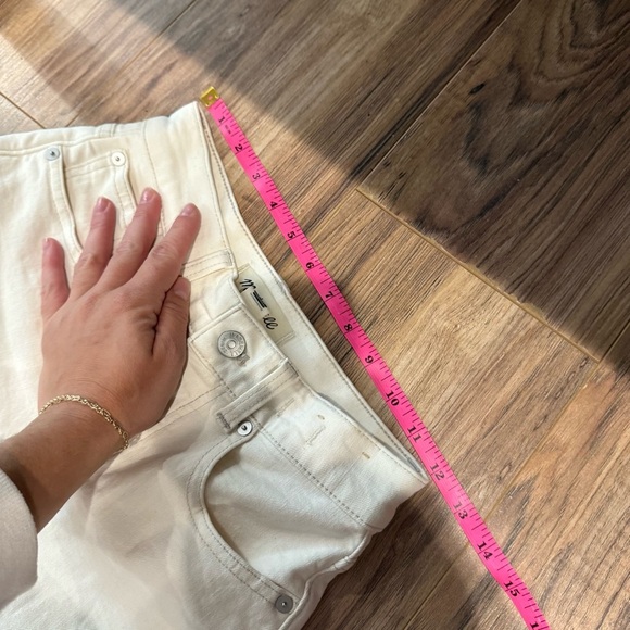 Madewell '90s Straight Jean Women's Cream Jeans - Picture 7 of 10
